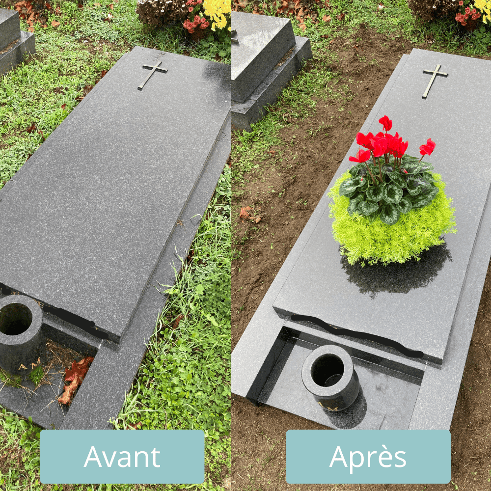 Nettoyage et fleurissement Sépulture