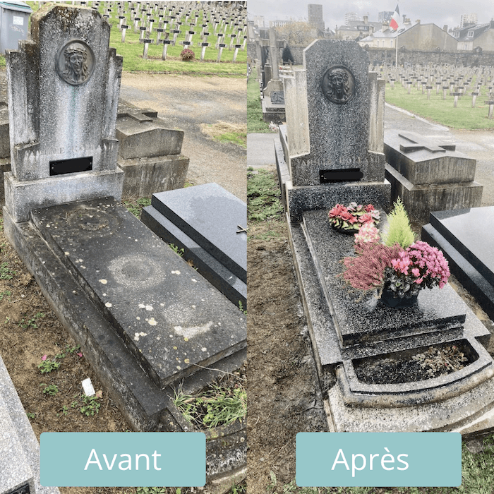 Rénovation sépulture cimetière